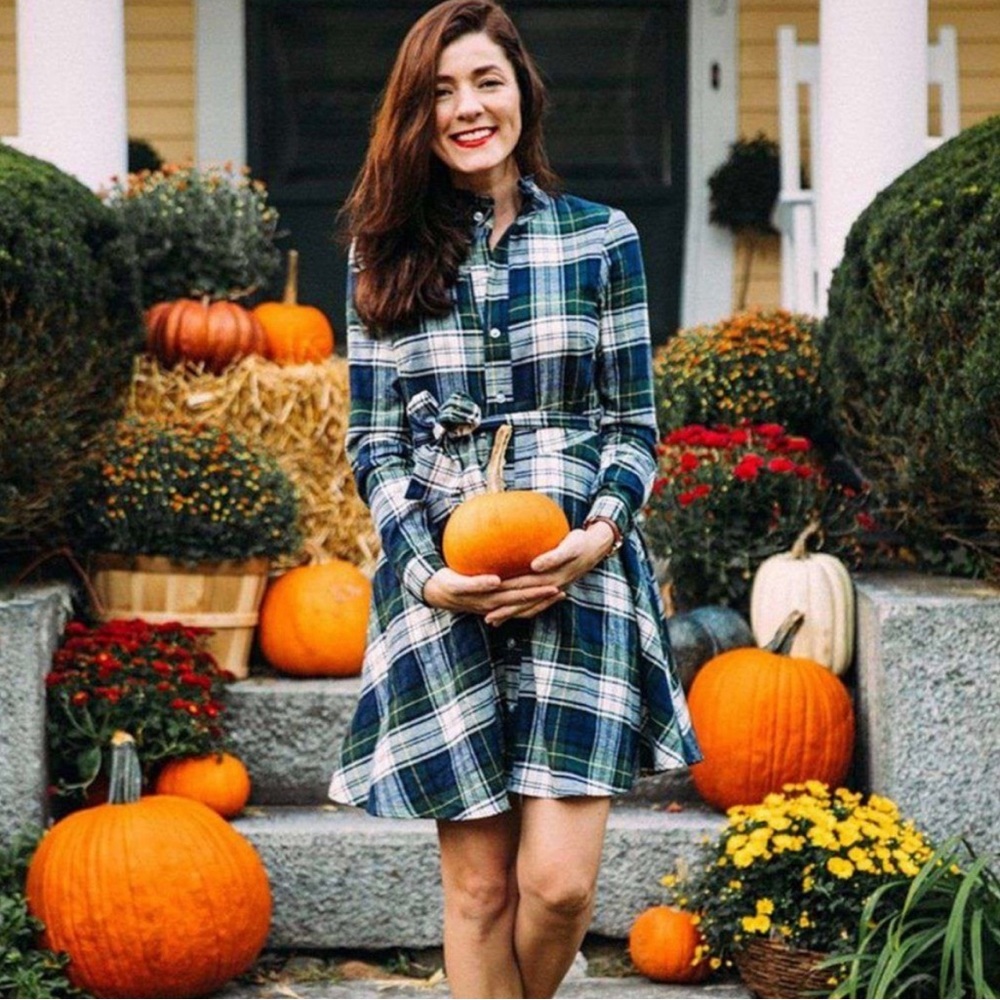 Kiel Patrick James Green Mountain View Cozy Cabin Flannel Dress